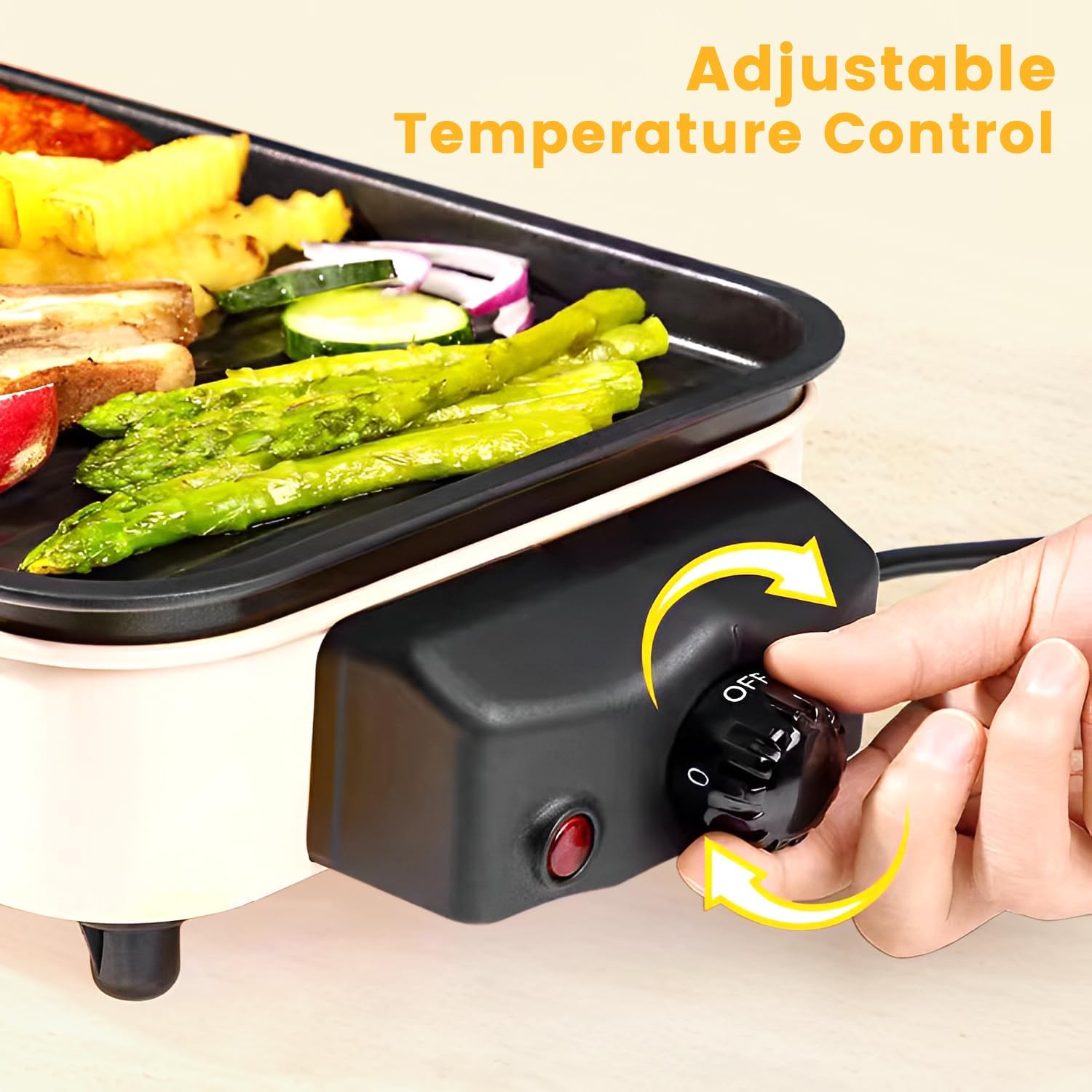 Indoor Electric Grill on Kitchen Counter, Indoor Electric Grill Smokeless Cooking, Non-Stick Indoor Electric Grill Plate, Compact Indoor Electric Grill Design, Adjustable Temperature Indoor Electric Grill