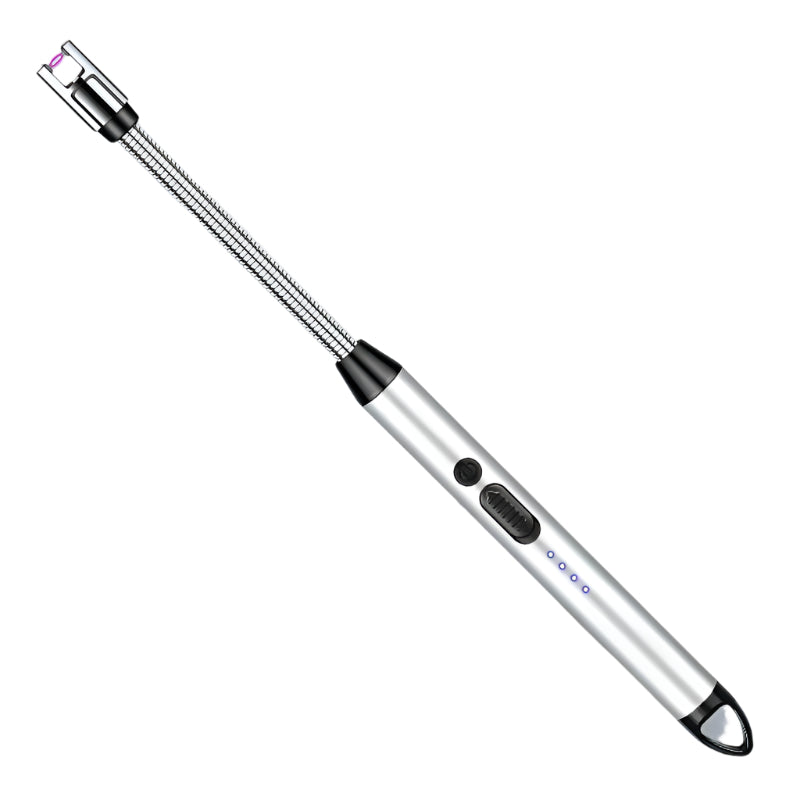 Rechargeable Windproof Arc Lighter – Flexible Neck, Flameless, USB Powered