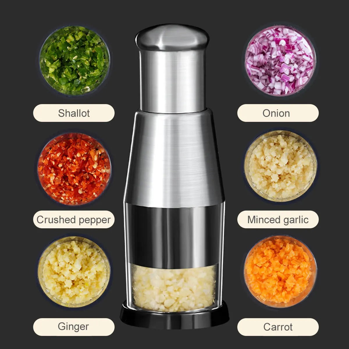 Manual Slap Chopper – Effortless Food Prep in Seconds!