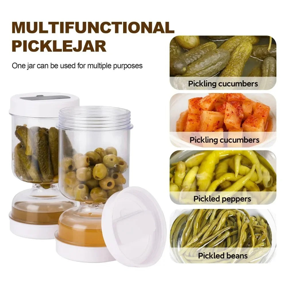 Pickle Dry-Wet Separation Jar – Keep Your Pickles Crisp & Fresh!