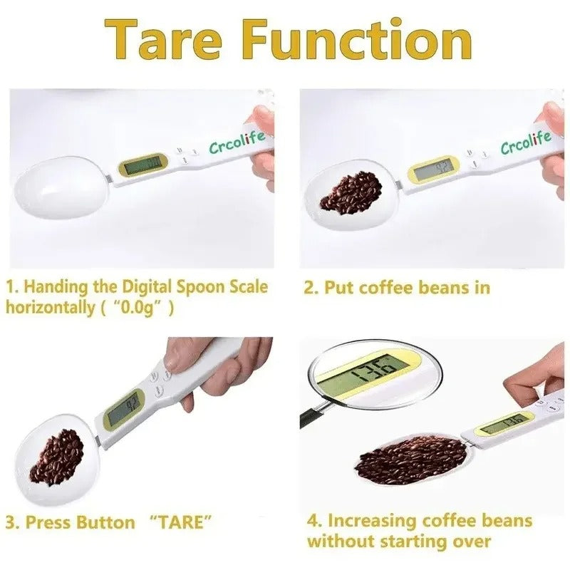 Mini Spoon Food Scale Digital Kitchen Electronic LCD Food Scale (0.1ā500g)