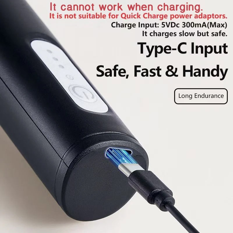Type-C Rechargeable Milk Frother – Stainless Steel Handheld Mixer for Coffee, Lattes, and More
