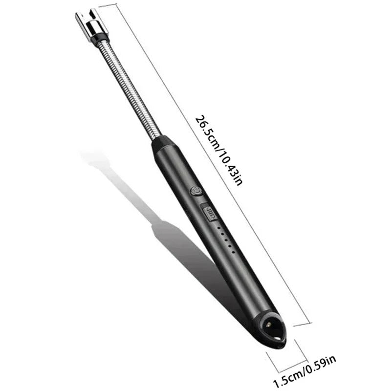 Rechargeable Windproof Arc Lighter – Flexible Neck, Flameless, USB Powered
