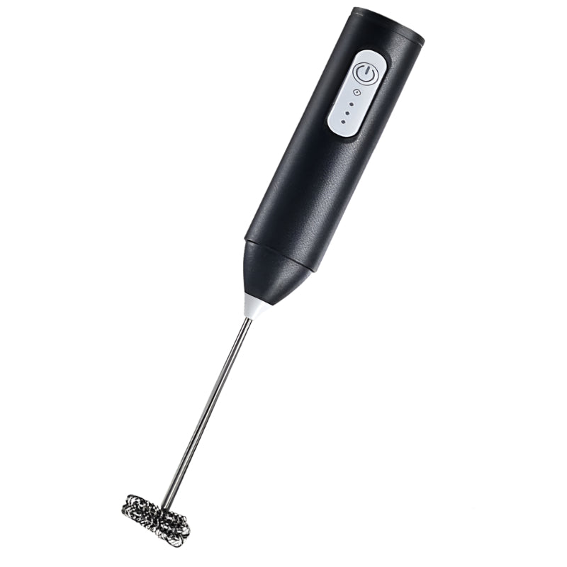 Type-C Rechargeable Milk Frother – Stainless Steel Handheld Mixer for Coffee, Lattes, and More