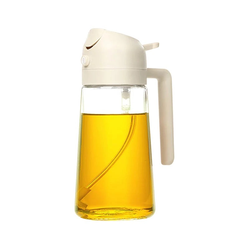 2-in-1 Oil Dispenser Bottle – Spray & Pour Functionality