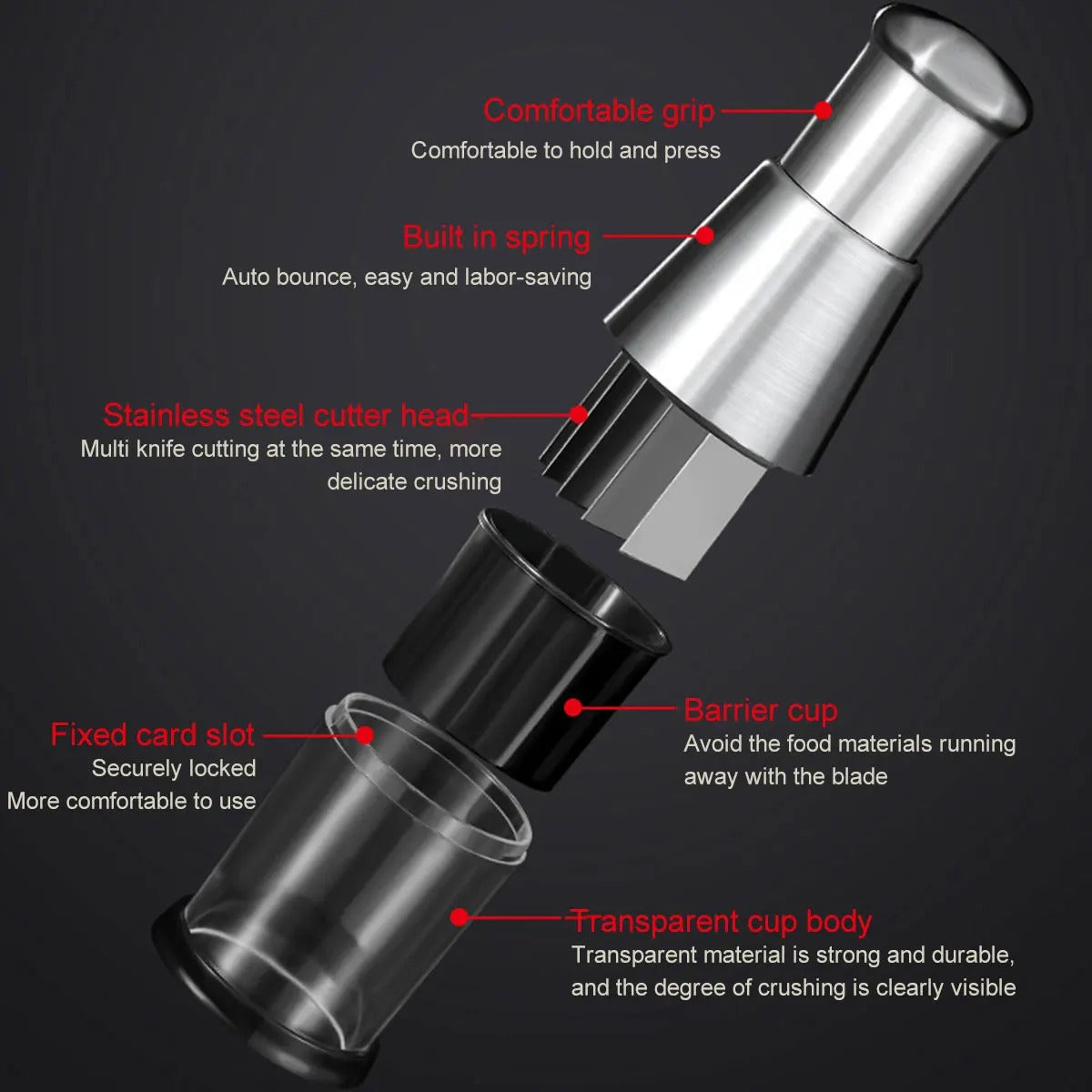 Manual Slap Chopper – Effortless Food Prep in Seconds!