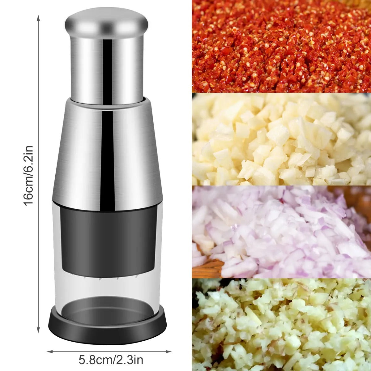 Manual Slap Chopper – Effortless Food Prep in Seconds!