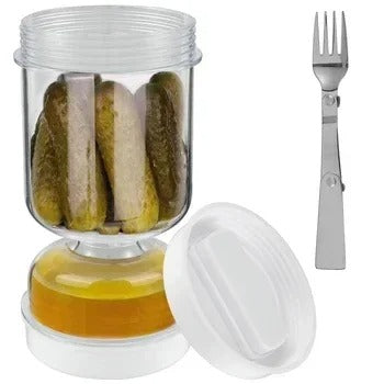 Pickle Dry-Wet Separation Jar – Keep Your Pickles Crisp & Fresh!