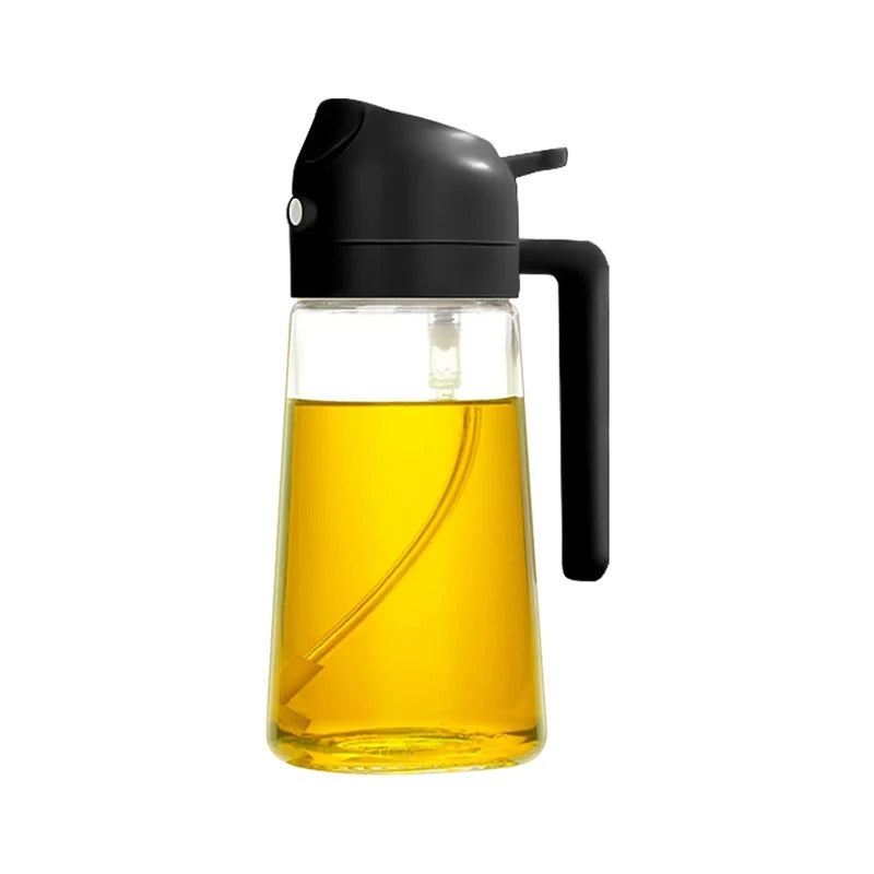 2-in-1 Oil Dispenser Bottle – Spray & Pour Functionality