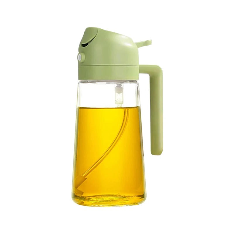 2-in-1 Oil Dispenser Bottle – Spray & Pour Functionality