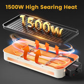 Indoor Electric Grill on Kitchen Counter, Indoor Electric Grill Smokeless Cooking, Non-Stick Indoor Electric Grill Plate, Compact Indoor Electric Grill Design, Adjustable Temperature Indoor Electric Grill