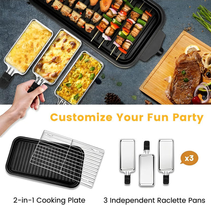 Indoor Electric Grill – Grill Flavor, No Smoke, Non-stick