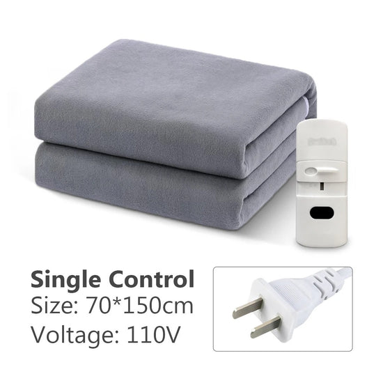110V Electric Heated Blanket with Smart Temperature Control – Thick Winter Heating Mat for Home & Bedroom