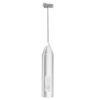 Type-C Rechargeable Milk Frother – Stainless Steel Handheld Mixer for Coffee, Lattes, and More