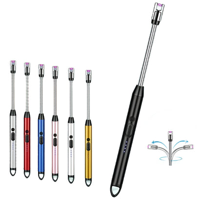 Rechargeable Windproof Arc Lighter – Flexible Neck, Flameless, USB Powered
