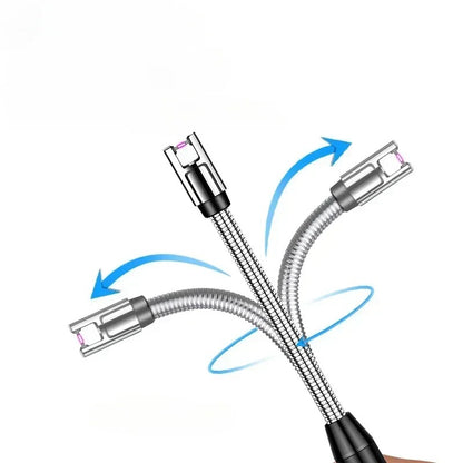 Rechargeable Windproof Arc Lighter – Flexible Neck, Flameless, USB Powered