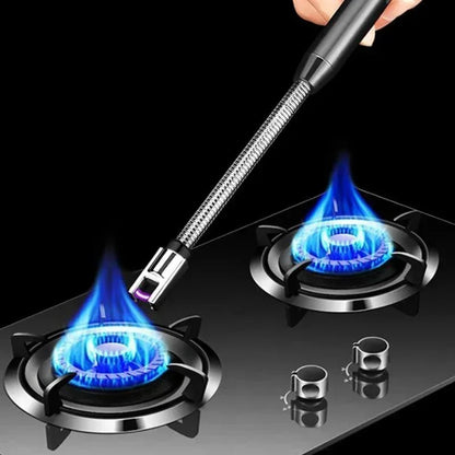 Rechargeable Windproof Arc Lighter – Flexible Neck, Flameless, USB Powered