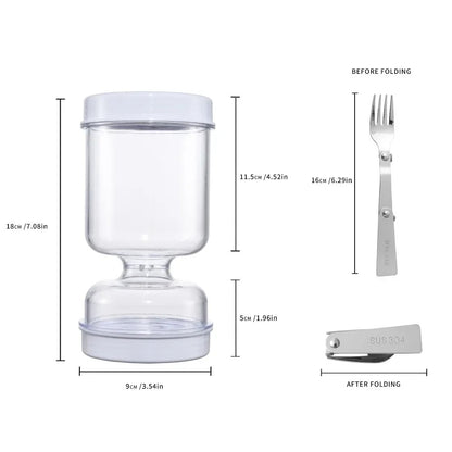 Pickle Dry-Wet Separation Jar – Keep Your Pickles Crisp & Fresh!