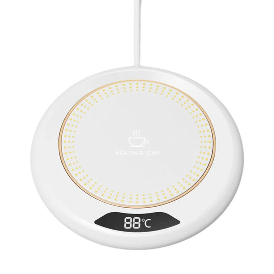 USB Coffee Mug Warmer – Electric Beverage Warmer Plate with 3 Temperature Settings for Coffee, Tea & Milk