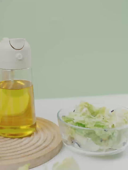 2-in-1 Oil Dispenser Bottle – Spray & Pour Functionality